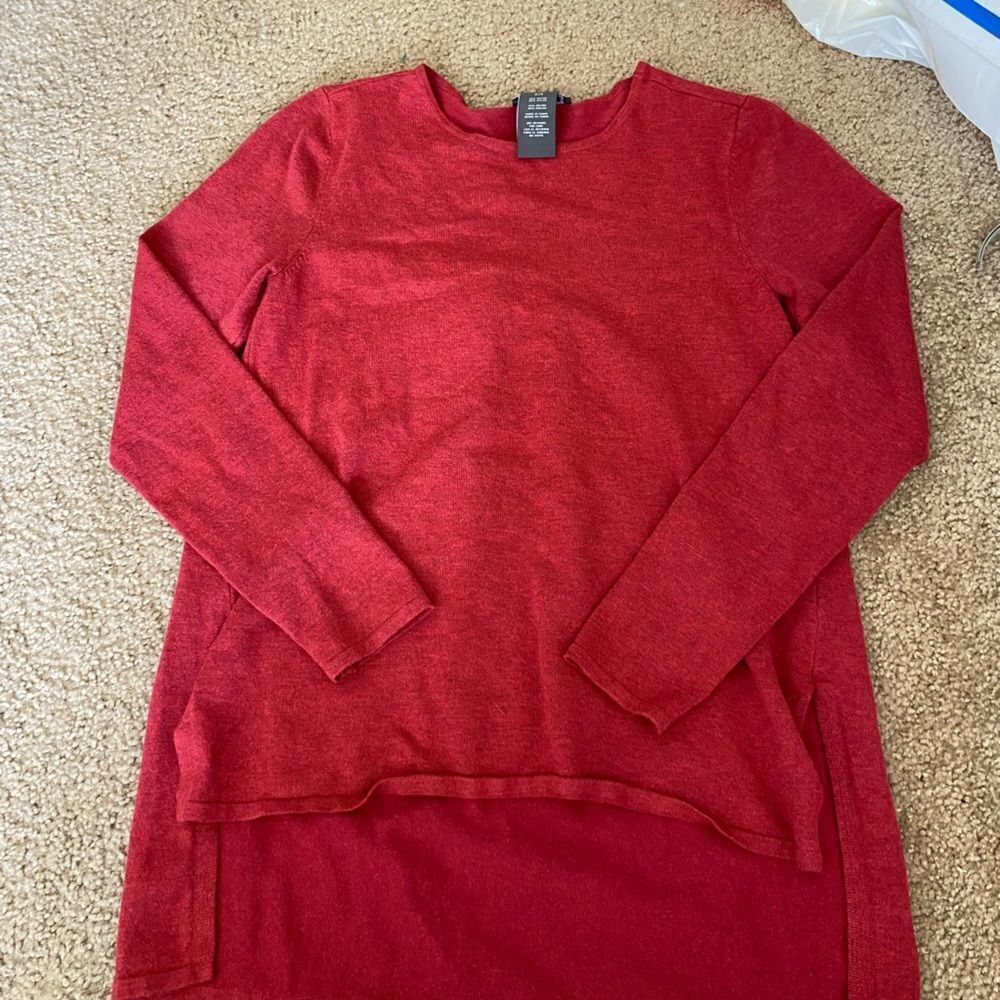 Womens Red Chelsea & Theodore Sweater